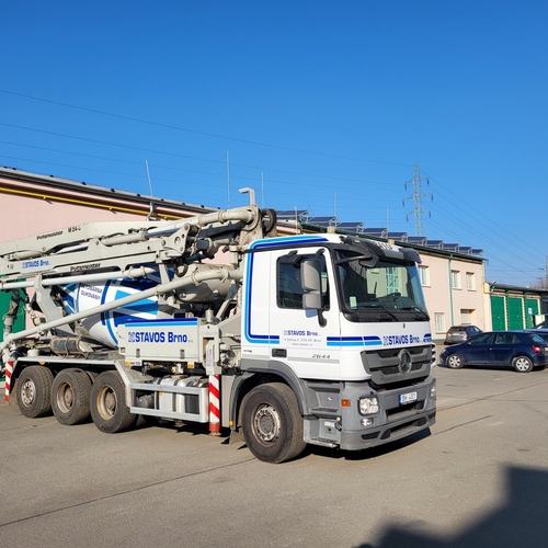 Mercedes Benz Actros — čerpadlo betonu s domíchávačem
